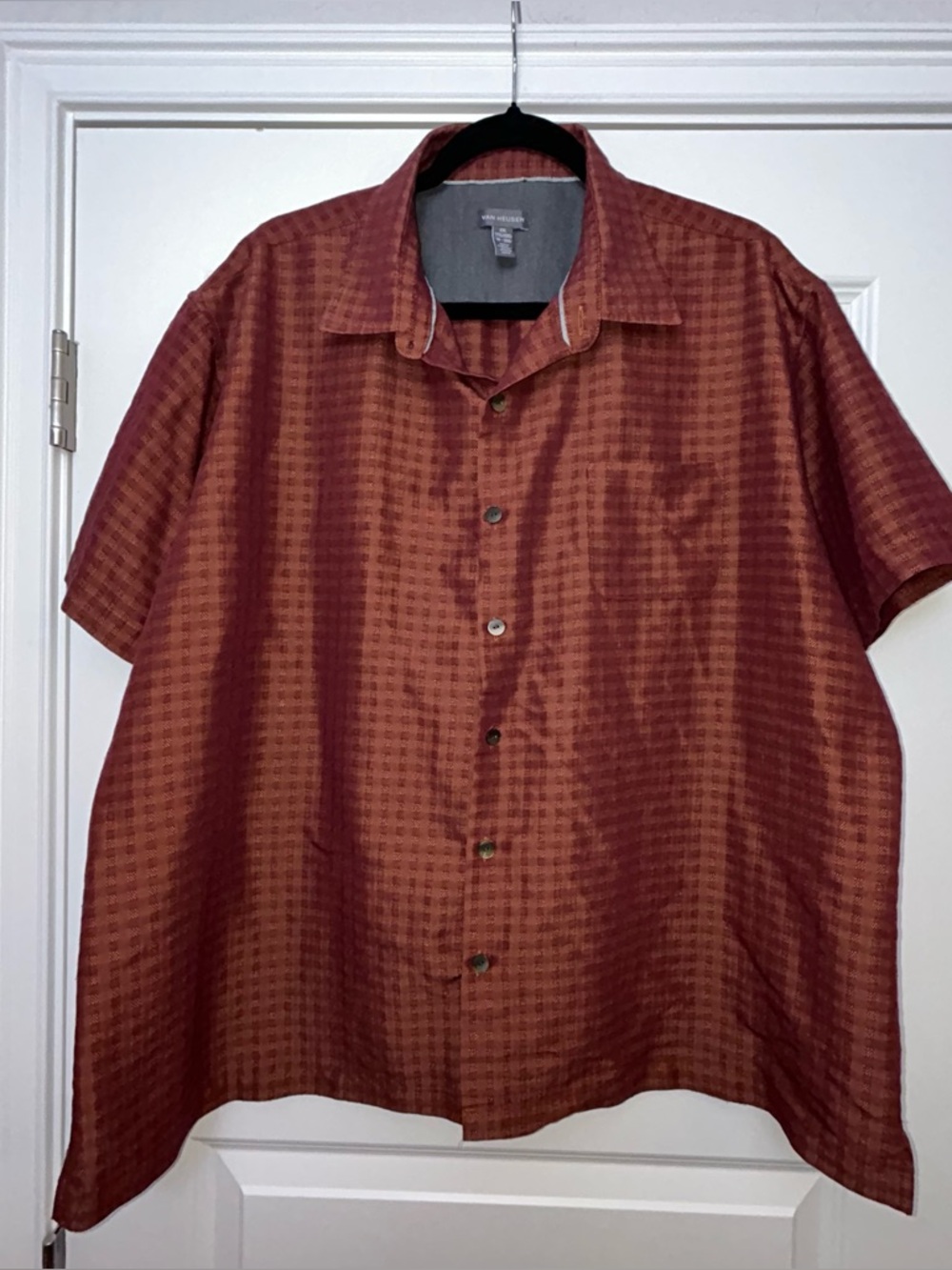 Van Heusen Button Front Short Sleeve Shirt